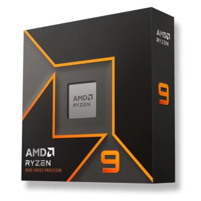 Процесор AMD (AM5) Ryzen 9 9900X, Box, 12x4.4 ГГц (Turbo Boost 5.6 ГГц), Radeon Graphics, L3 64Мб, Granite Ridge (Zen 5), 4 нм, TDP 120 Вт, розблокований множник, система охолодження в комплекті не йде (100-100000662WOF)