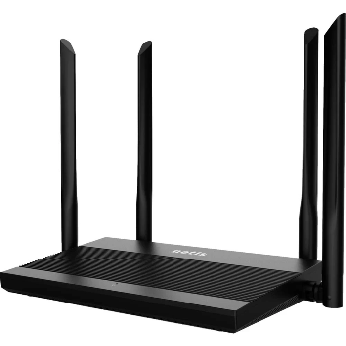Роутер Netis N3D, Wi-Fi 5 (802.11ac), 2.4GHz/5GHz, до 1200 Mb/s, LAN 4x100 Mb/s, 4 зовнішні антени (N3D)