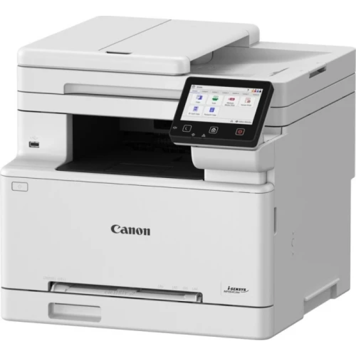 БФП лазерний кольоровий A4 Canon MF664Cdw, Grey, WiFi, 1200x1200 dpi, дуплекс, до 25 стр/хв, ADF на 50 арк, сенсорний РК-екран 12.7 см, USB / GLan, картриджі Canon 075 (6928C008)