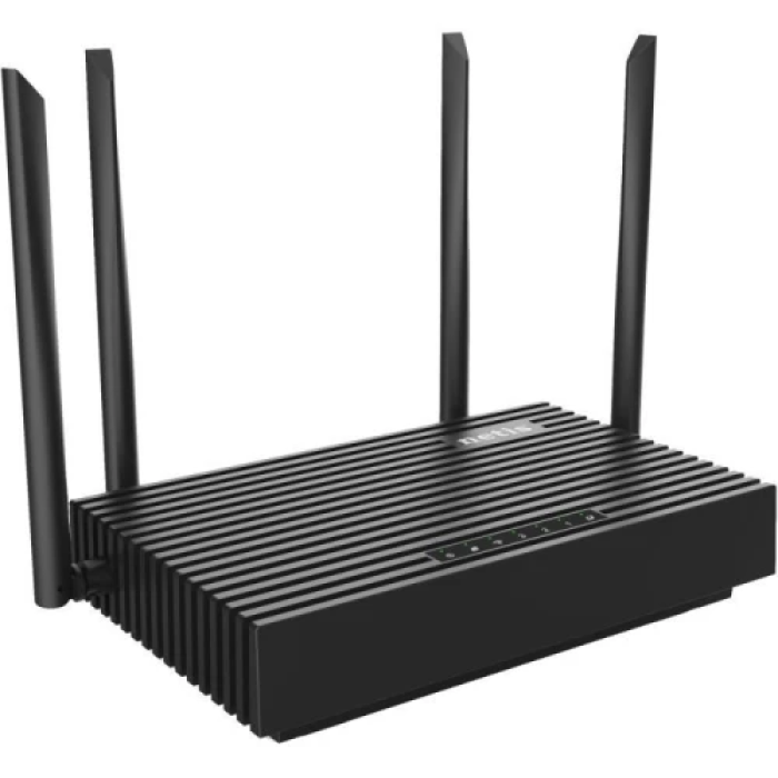 Роутер Netis N6, Black, Wi-Fi 6 (2.4GHz/5GHz, до 1775 Mb/s), 4 LAN 100/1000 Mb/s, RJ45 100/1000 Mb/s, USB, 4 зовнішні незнімні антени