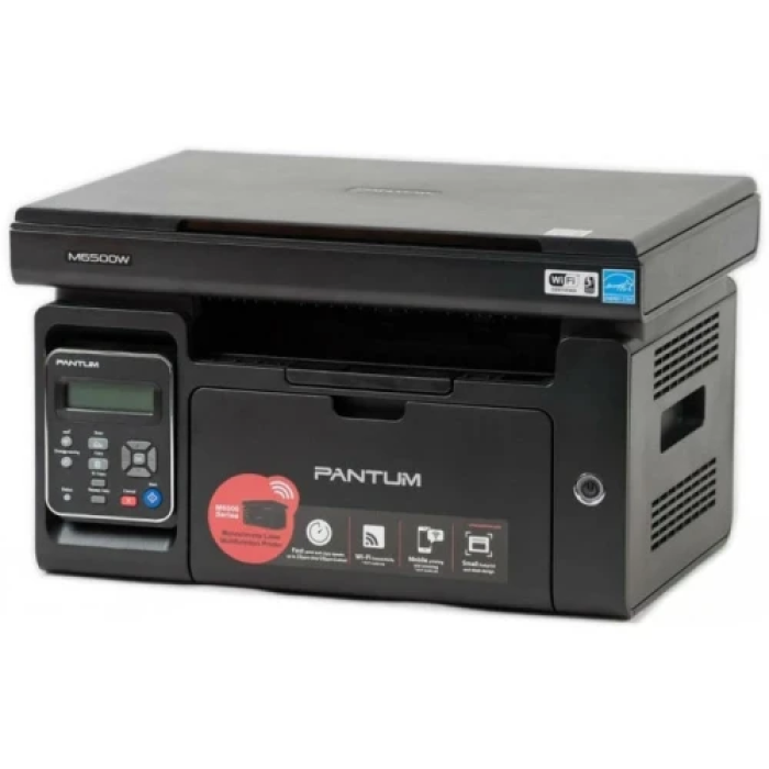 БФП лазерний ч/б A4 Pantum M6500W, Black + 2 картриджа PL-C211PB, WiFi, 1200x1200 dpi, до 22 стор/хв, дворядковий РК-екран, USB, картридж PC-230R