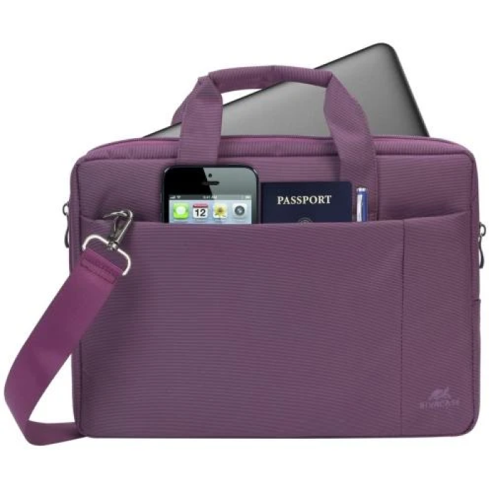 Сумка для ноутбука 13.3" RivaCase Central, Purple, поліестер, 350x265x65 мм (8221)