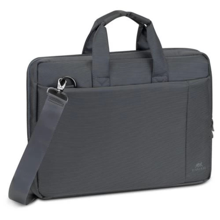 Сумка для ноутбука 15.6" RivaCase Central, Grey, поліестер, 395x295x70 мм (8231)