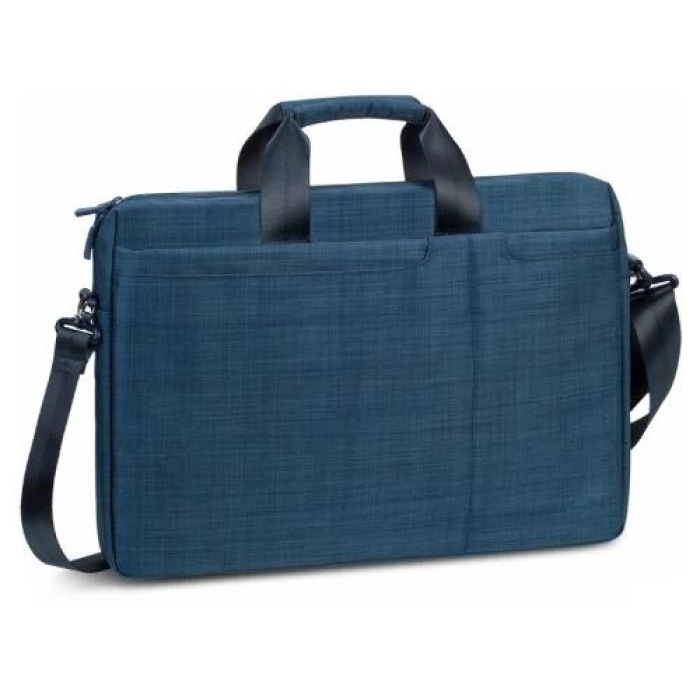 Сумка для ноутбука 15.6" RivaCase Biscayne, Dark Blue, поліестер, 410 x 290 x 65 мм (8335)