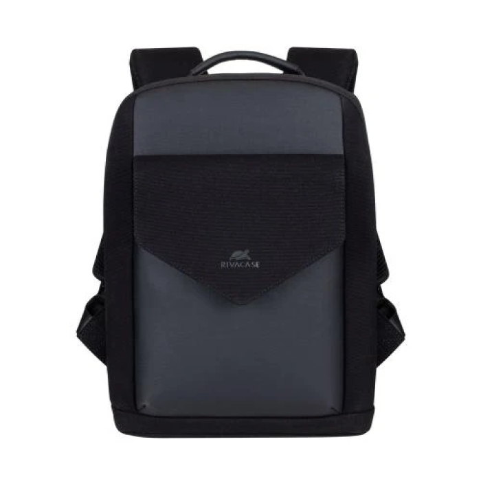 Рюкзак для ноутбука 13.3" RivaCase Cardiff, Black, поліуретан/канвас, 250x350x110 мм (8521)