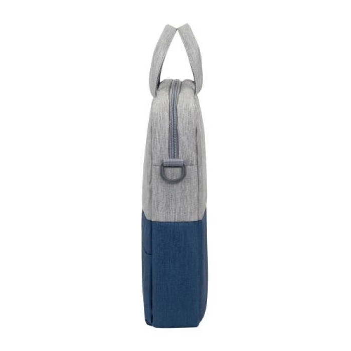 Сумка для ноутбука 15.6" RivaCase Prater, Grey/Dark Blue, поліестер, 420 x 310 x 65 мм (7532)