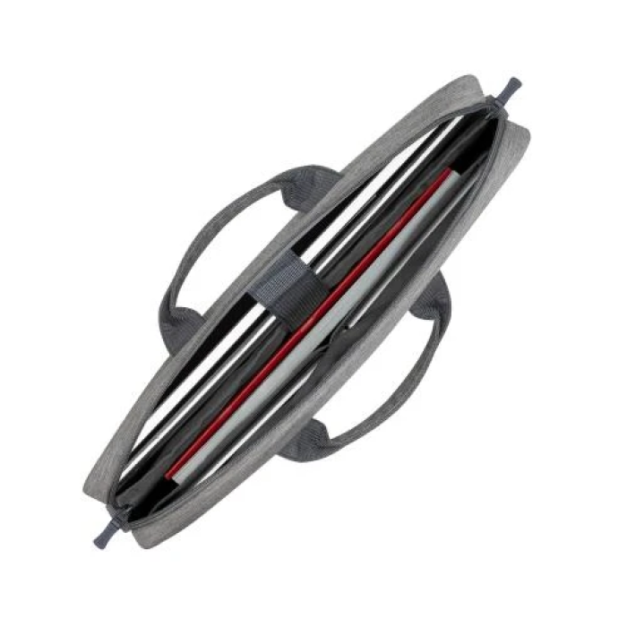 Сумка для ноутбука 15.6" RivaCase Prater, Grey/Dark Blue, поліестер, 420 x 310 x 65 мм (7532)