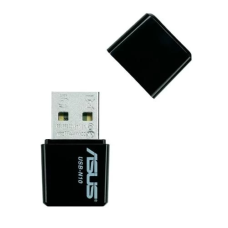 Мережевий адаптер Asus USB-N10 Nano, Black, USB, 802.11 b/g/n, 150 Mbps, ультракомпактний - 14.9 x 17.4 x 7.1 мм, 2 г