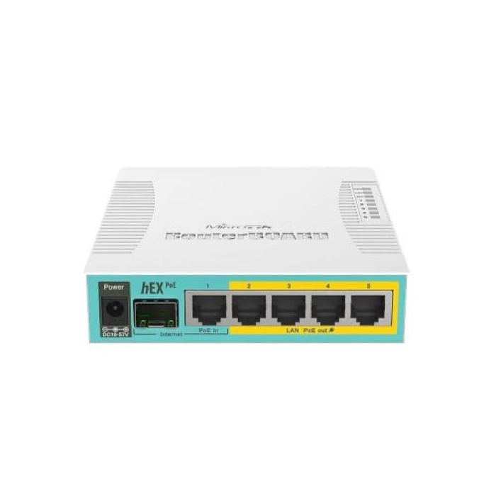 Маршрутизатор MikroTik hEX PoE з 5 гігабітними портами