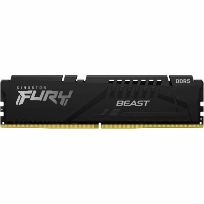 Пам'ять 16Gb x 2 (32Gb Kit) DDR5, 5600 MHz, Kingston Fury Beast, Black, 40-40-40, 1.25V, з радіатором (KF556C40BBK2-32)