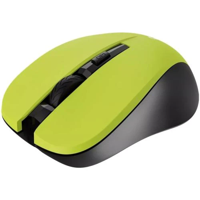 Миша бездротова Canyon MW-1, Yellow/Black, USB (2.4 GHz), оптична, 800/1200/1600 dpi, 4 кнопки, покриття SoftTouch, до 5 м, 2xAAA (CNE-CMSW1Y)