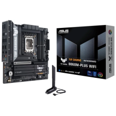 Материнська плата LGA1851, Asus TUF GAMING B860M-PLUS WIFI, B860, 4xDDR5, 1xPCI-E 5.0 x16, 1xPCI-E 4.0 x4, 4xSATA3, 3xM.2, Realtek 7.1, Realtek 2.5Gb, WiFi 7, Bluetooth 5.4, HDMI/DP/Type-C, MicroATX