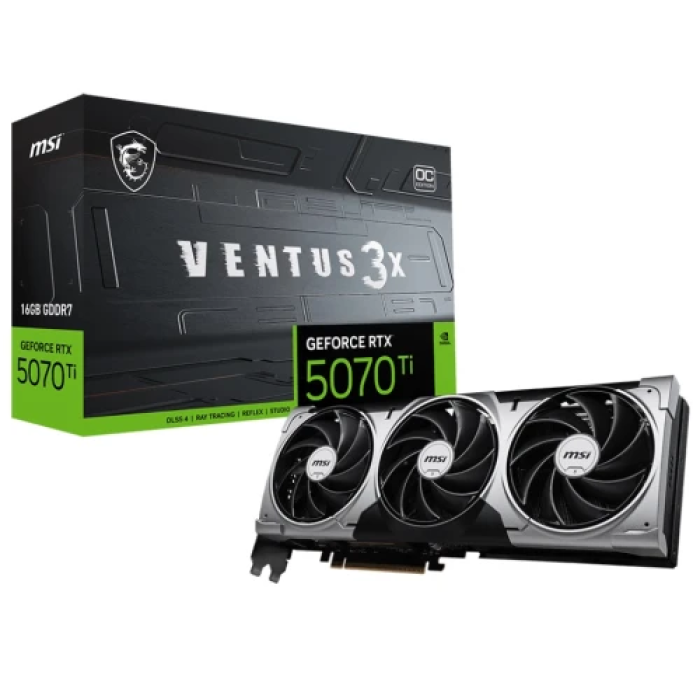 Відеокарта MSI GeForce RTX 5070 Ti VENTUS 3X OC 16 ГБ