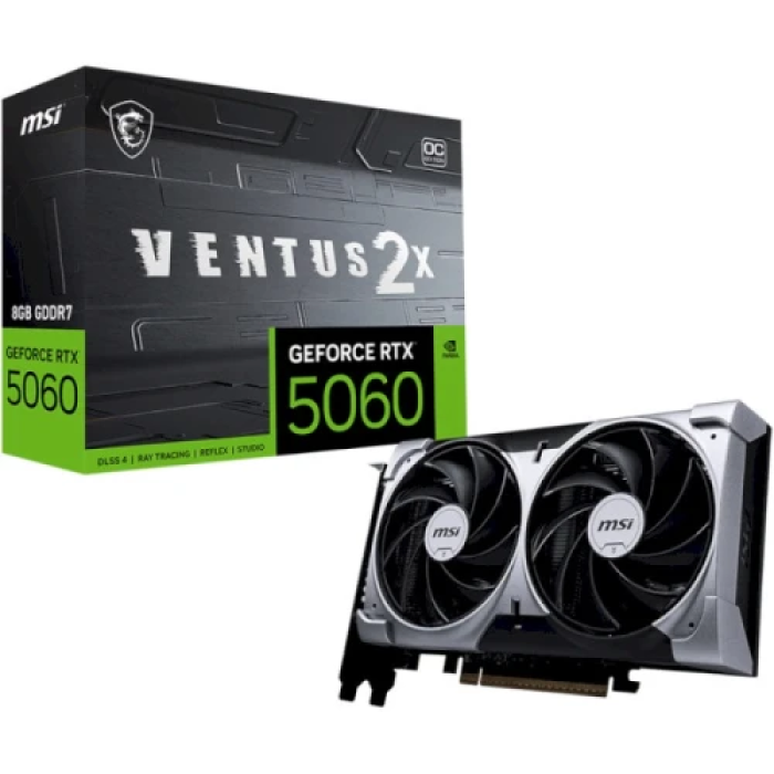 Відеокарта MSI GeForce RTX 5060 VENTUS 2X OC 8 ГБ