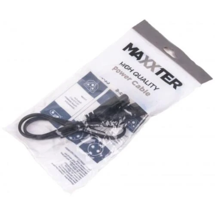 Кабель живлення Maxxter PC-186 з розʼємом IEC C5, 0,9 м