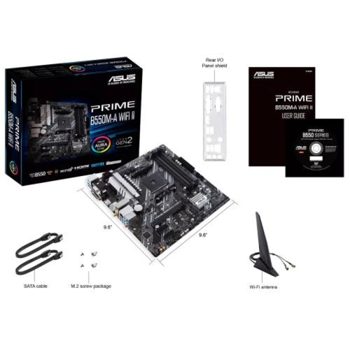 Материнська плата Asus PRIME B550M-A WIFI II для AM4
