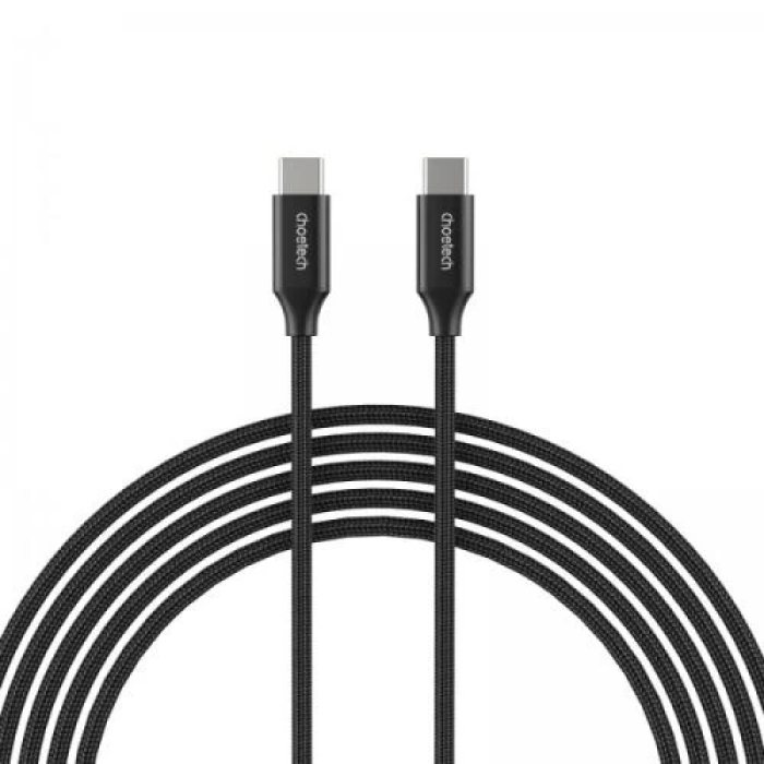 Кабель Type-C - Type-C, 2 м, Black, Choetech, 100 Вт, 5A, Thunderbolt 3 (XCC-1007-V2-BK)