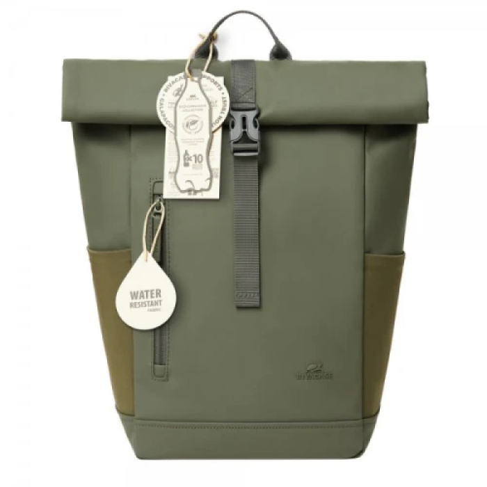 Рюкзак для ноутбука 14" RivaCase Eden, Olive Green, поліестер, 17 л, 430 x 250 x 160 мм (7826)