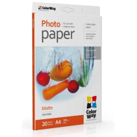 Фотопапір ColorWay, матовий, A4, 190 г/м², 20 арк (PM190020A4)