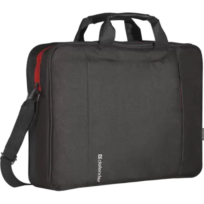Сумка для ноутбука 16" Defender Geek, Black, поліестер, 390 х 310 х 55 мм (26084)