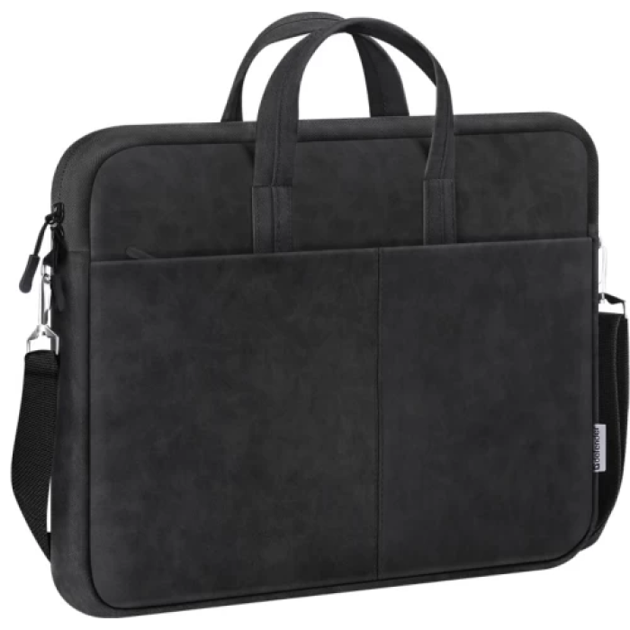 Сумка для ноутбука 15.6" Defender Solid, Black, екошкіра, 410х310х40 мм (26091)