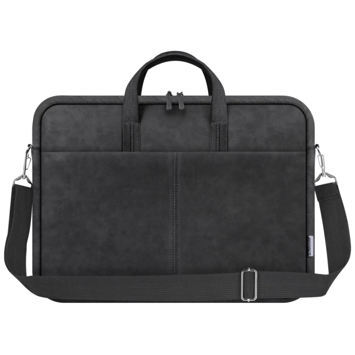 Сумка для ноутбука 15.6" Defender Solid, Black, екошкіра, 410х310х40 мм (26091)