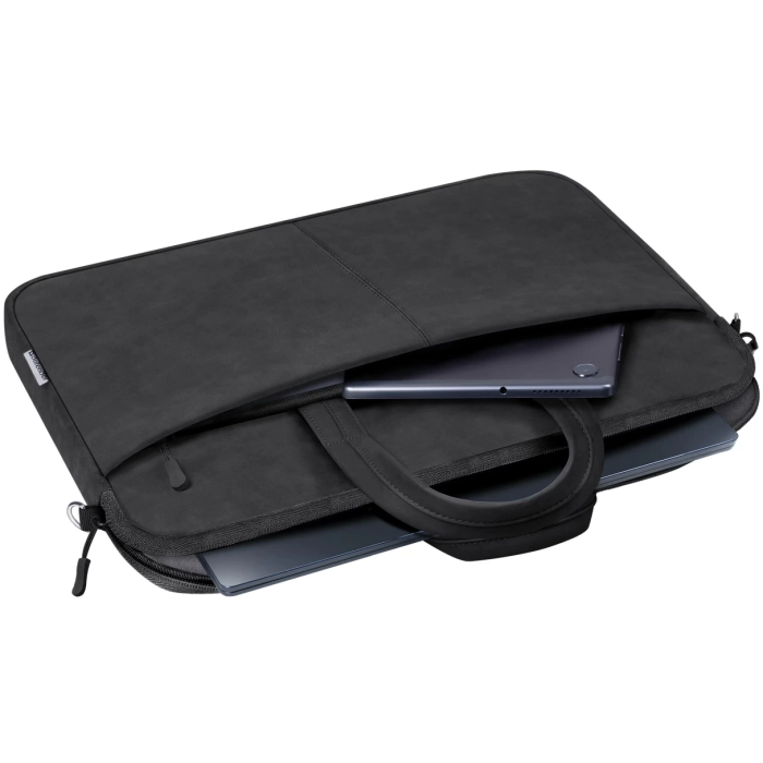 Сумка для ноутбука 15.6" Defender Solid, Black, екошкіра, 410х310х40 мм (26091)