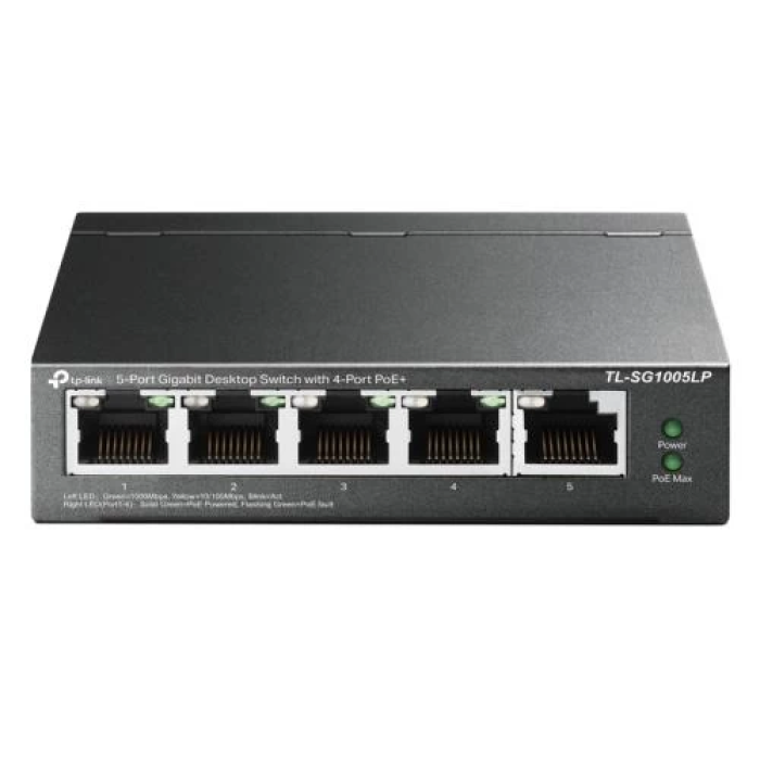 Комутатор TP-Link TL-SG1005LP з 4 портами PoE+