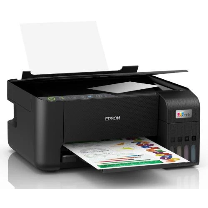 БФП струменевий кольоровий A4 Epson L3250, Black, WiFi, 5760х1440 dpi, до 33/15 стор/хв, USB, вбудоване СБПЧ, чорнило Epson 103 (C11CJ67412)