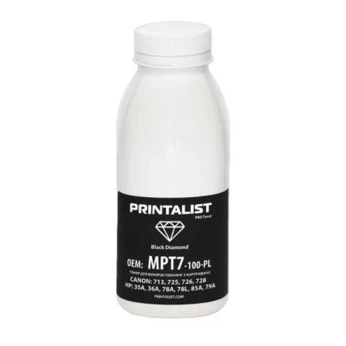 Універсальний тонер Printalist MPT7 для принтерів HP і Canon