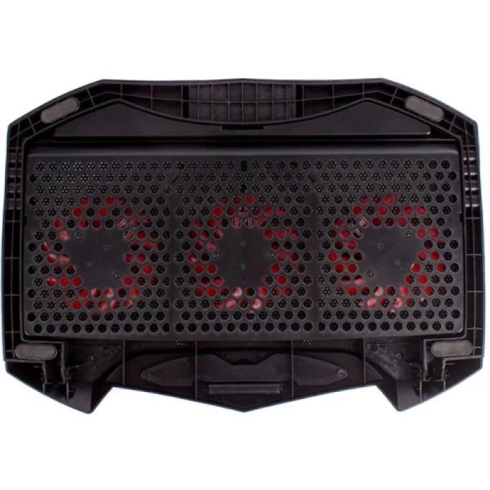 Підставка для ноутбука до 17" ColorWay Game Pro H1, Black, 3x8 см вентилятори, регулювання нахилу, червоне LED підсвічування, 2xUSB, 502х422х40 мм, 850 г (CW-CGPH1)