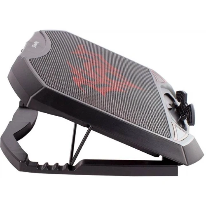 Підставка для ноутбука до 17" ColorWay Game Pro H1, Black, 3x8 см вентилятори, регулювання нахилу, червоне LED підсвічування, 2xUSB, 502х422х40 мм, 850 г (CW-CGPH1)