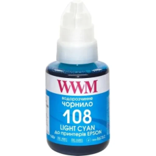 Чорнило WWM Epson 108, Light Cyan, L8050/L18050, 140 мл, водорозчинне (E108LC)