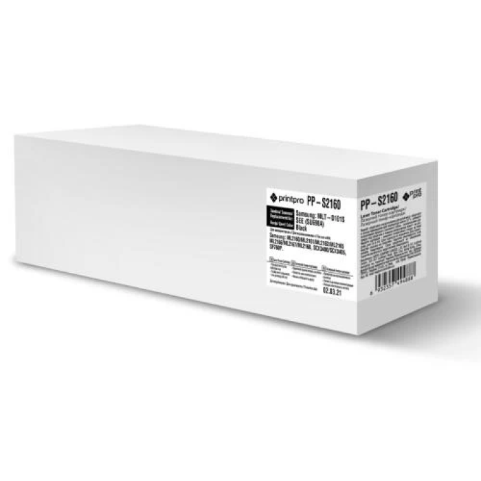 Картридж Samsung MLT-D101S, Black, ML-2160/2165, SCX-3400/3405, 1500 стор, PrintPro (PP-S2160)