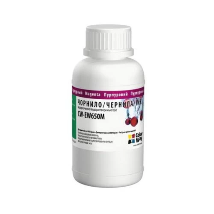 Чорнило ColorWay Epson T50/59, P50, TX650/700/800, PX660/700, R270/390, Magenta, 200 мл (CW-EW650M02)
