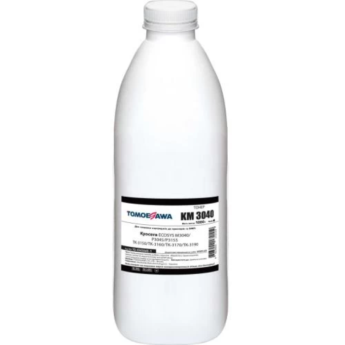 Чорний тонер Tomoegawa TG-KM3040-1 для Kyocera, 1 кг