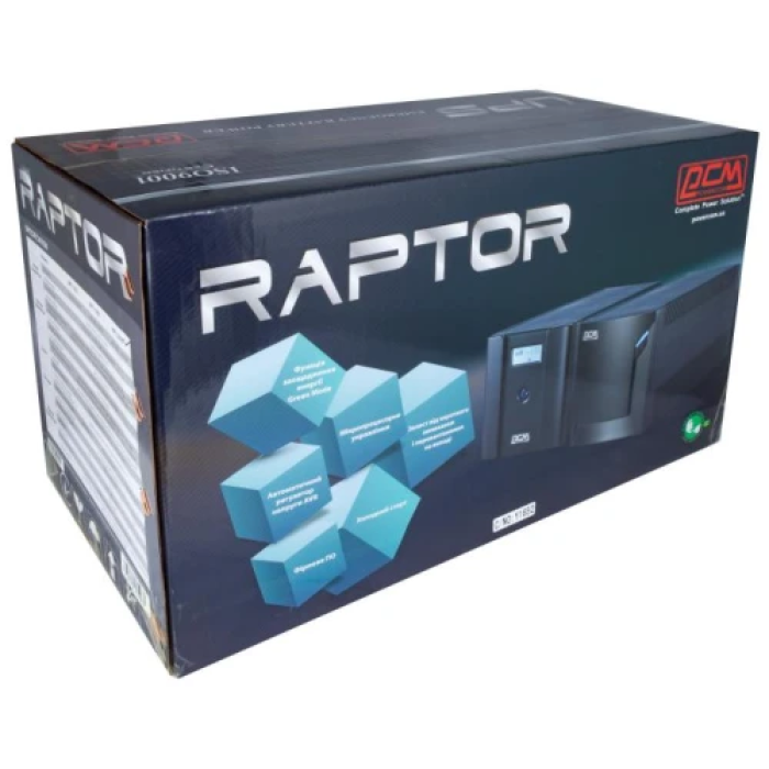 ДБЖ PowerCom RPT-1500AP LCD для захисту техніки
