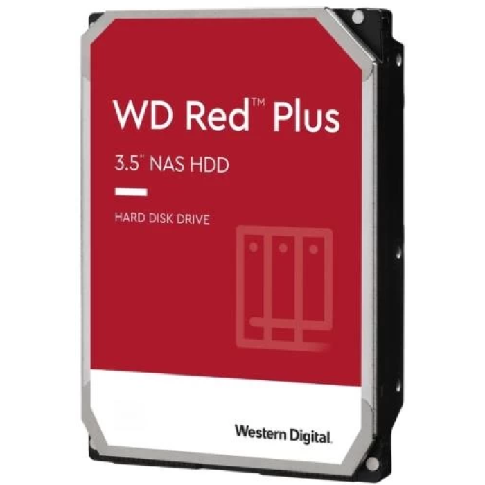 Жорсткий диск 3.5" 2Tb Western Digital Red Plus, SATA3, 64 Мб, 5400 об/хв (WD20EFPX)