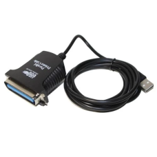 Адаптер USB Dynamode, Black, USB 2.0 - LPT, 1.8 м, чіпсет CH340