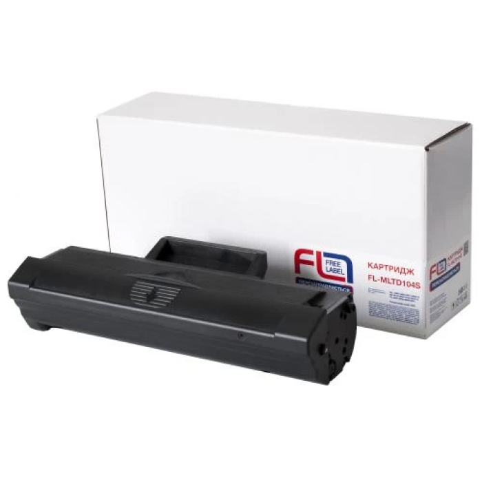 Картридж Samsung MLT-D104S, Black, ML-1660/1665, SCX-3200/3205, 1500 стор, Free Label (FL-MLTD104S)
