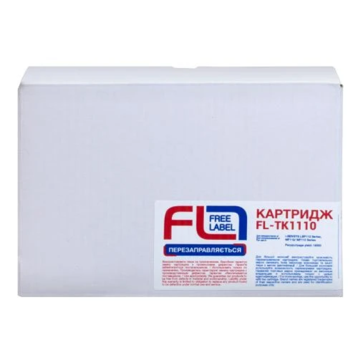 Картридж Kyocera TK-1110, Black, FS-1020/1040/1120, 2500 стор, Free Label (FL-TK1110)