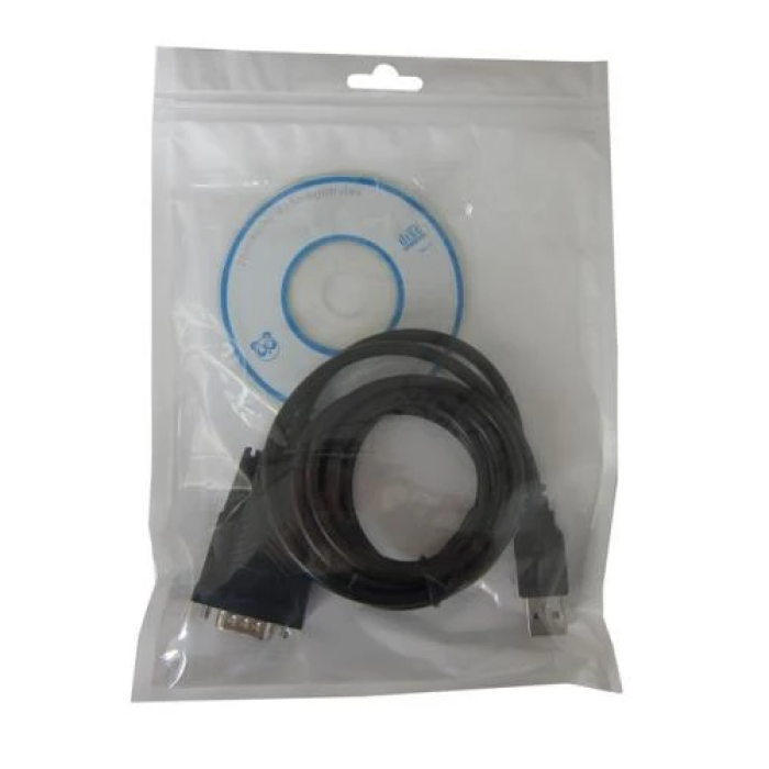 Адаптер USB Dynamode, Black, USB 2.0 - RS-232 (COM), 1.5 м, чіпсет FT232RL (FTDI-DB9M-02)