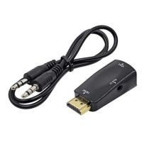 Перехідник HDMI на VGA (адаптер) STLab U-991 чорний з аудіо 3,5 мм