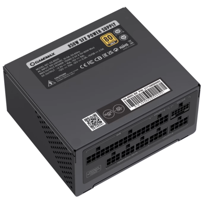 Модульний блок живлення GameMax GS-850G на 850 Вт