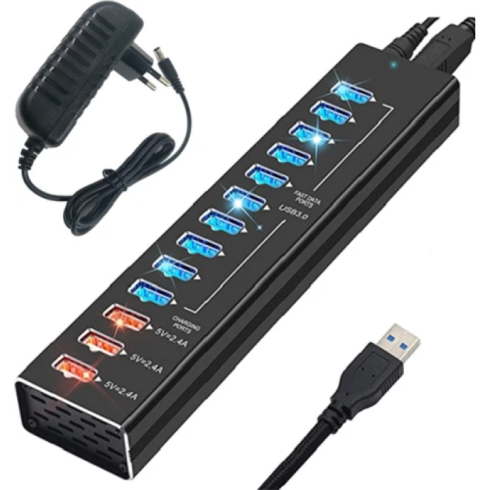 USB-хаб Dynamode DM-UH-P1013 з 13 портами USB 3.0