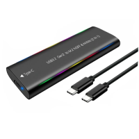 Кишеня зовнішня Dynamode, Black, M.2, Type-C 3.2 Gen2, 1xM.2 NVMe / SATA, формат 2230/2242/2260/2280 (DM-CAD-SSD10)