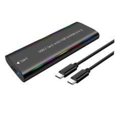 Кишеня зовнішня Dynamode, Black, M.2, Type-C 3.2 Gen2, 1xM.2 NVMe / SATA, формат 2230/2242/2260/2280 (DM-CAD-SSD10)
