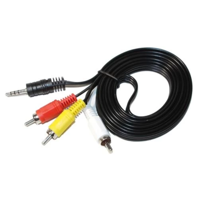 Аудіокабель Atcom 17320 3,5 мм — 3xRCA, 1,8 м