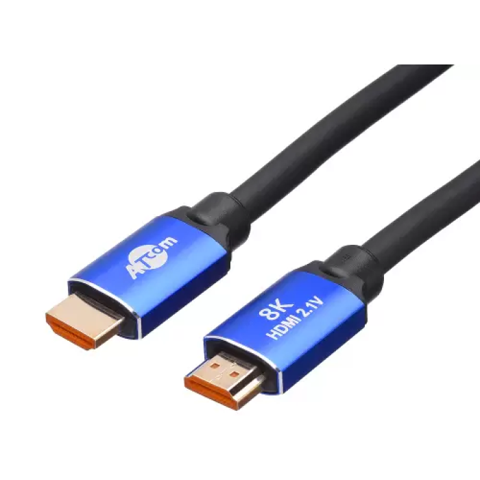 Кабель HDMI (M) - HDMI (M), 5 м, Black, Atcom, V2.1 (88855)