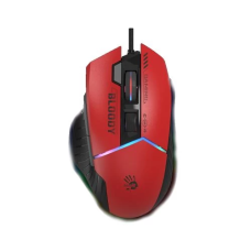 Миша Bloody W95 Max, Sports Red, USB, оптична (сенсор MAX BC3332-A), 100 - 12 000 cpi, 10 кнопок (8 програмованих), вбудована пам'ять, RGB підсвічування, перемикачі більше 50 млн. натискань, ніжки X'Glide, 1.8 м